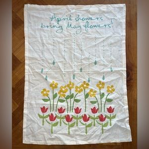 NWT TAG April Showers Tea Towel